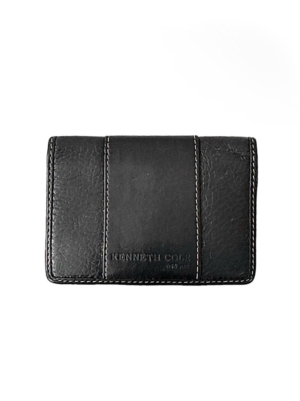 Kenneth Cole New York Vintage Leather Card Case Wallet Travel